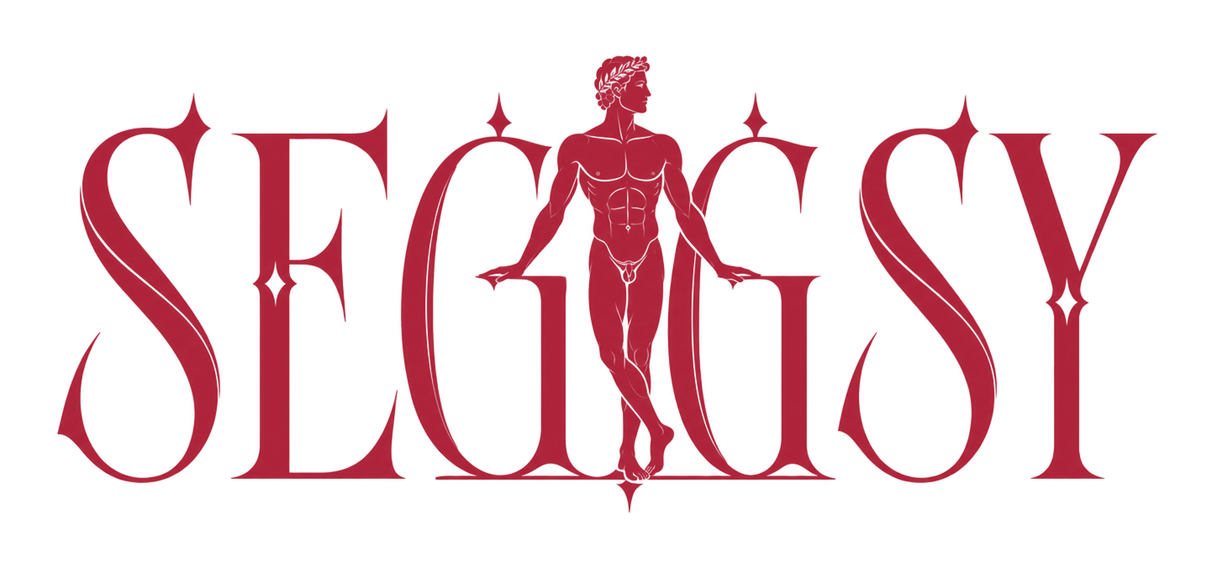 Seggsy male Olympian wordmark